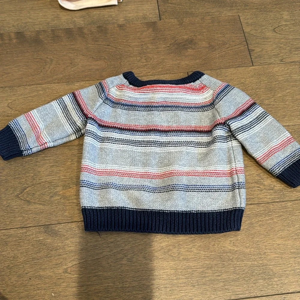 Janie and jack boys bundle 3-6 sweater and‎ 13-18 shorts plaid